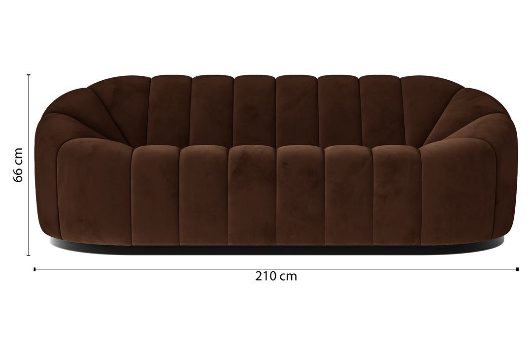 Columbia-Sofa-3-Seats-Velvet-Coffee-Brown_Dimensions_01
