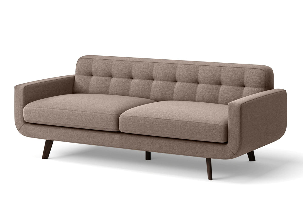 Marsela 3 Seater Sofa Caramel Linen Fabric